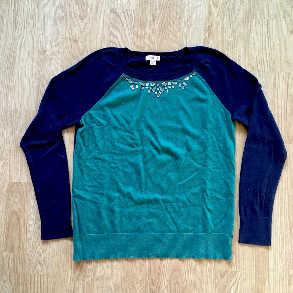 Merona jewel collar sweater
